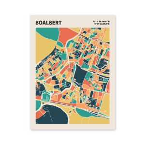 Plattegrond poster Licht Boalsert mozaiek stl 01 6 | Funky Fellow