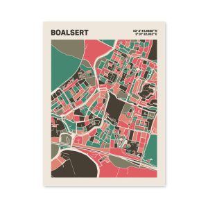 Plattegrond poster Licht Boalsert mozaiek stl 02 6 | Funky Fellow
