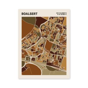 Plattegrond poster Licht Boalsert mozaiek stl 03 6 | Funky Fellow