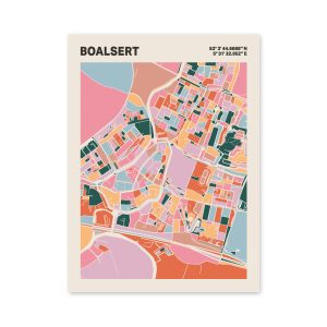 Plattegrond poster Licht Boalsert mozaiek stl 04 6 | Funky Fellow