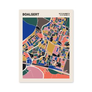 Plattegrond poster Licht Boalsert mozaiek stl 05 6 | Funky Fellow