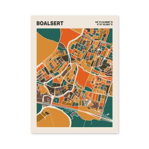 Plattegrond poster Licht Boalsert mozaiek stl 06 6 | Funky Fellow
