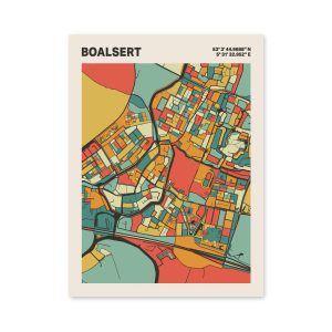 Plattegrond poster Licht Boalsert mozaiek stl 08 6 | Funky Fellow