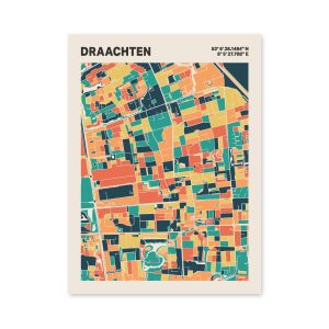 Plattegrond poster Licht Draachten mozaiek stl 01 7 | Funky Fellow