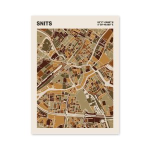 Plattegrond poster Licht Snits mozaiek stl 03 3 | Funky Fellow