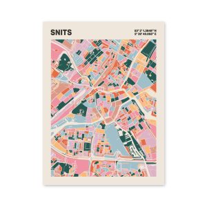 Plattegrond poster Licht Snits mozaiek stl 04 3 | Funky Fellow