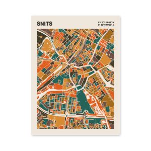 Plattegrond poster Licht Snits mozaiek stl 06 3 | Funky Fellow