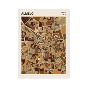 Plattegrond poster Licht Almelo mozaiek stl 03 3 | Funky Fellow