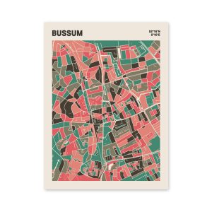 Plattegrond poster Licht Bussum mozaiek stl 02 mockup poster schaduw 06 | Funky Fellow