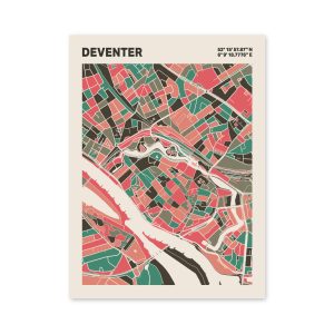 Plattegrond poster Licht Deventer mozaiek stl 02 6 | Funky Fellow