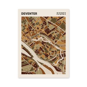 Plattegrond poster Licht Deventer mozaiek stl 03 6 | Funky Fellow