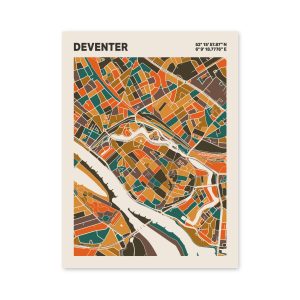 Plattegrond poster Licht Deventer mozaiek stl 06 6 | Funky Fellow