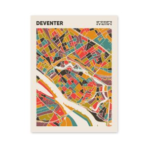 Plattegrond poster Licht Deventer mozaiek stl 07 6 | Funky Fellow