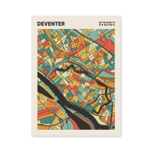 Plattegrond poster Licht Deventer mozaiek stl 08 6 | Funky Fellow