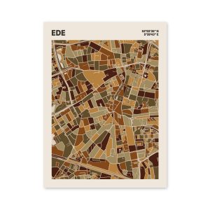Plattegrond poster Licht Ede mozaiek stl 03 mockup poster schaduw 06 | Funky Fellow