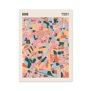 Plattegrond poster Licht Ede mozaiek stl 04 mockup poster schaduw 06 | Funky Fellow