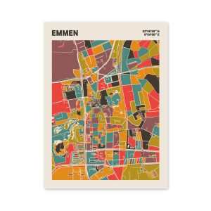Plattegrond poster Licht Emmen mozaiek stl 07 | Funky Fellow