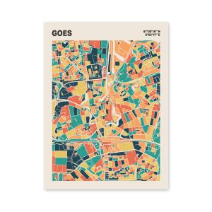 Plattegrond poster Licht Goes mozaiek stl 01 mockup poster schaduw 06 | Funky Fellow