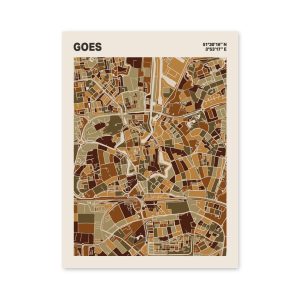 Plattegrond poster Licht Goes mozaiek stl 03 mockup poster schaduw 06 | Funky Fellow