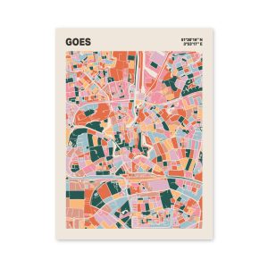 Plattegrond poster Licht Goes mozaiek stl 04 mockup poster schaduw 06 | Funky Fellow