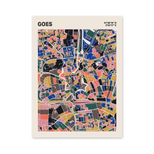 Plattegrond poster Licht Goes mozaiek stl 05 mockup poster schaduw 06 | Funky Fellow