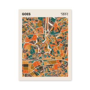 Plattegrond poster Licht Goes mozaiek stl 06 mockup poster schaduw 06 | Funky Fellow