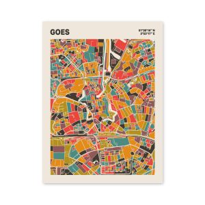 Plattegrond poster Licht Goes mozaiek stl 07 mockup poster schaduw 06 | Funky Fellow