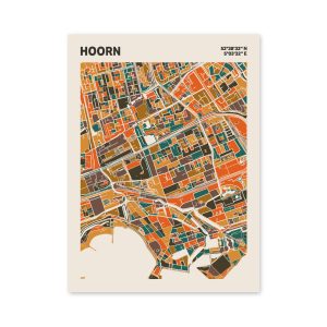 Plattegrond poster Licht Hoorn mozaiek stl 06 mockup poster schaduw 06 | Funky Fellow