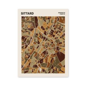 Plattegrond poster Licht Sittard mozaiek stl 03 mockup poster schaduw 06 | Funky Fellow
