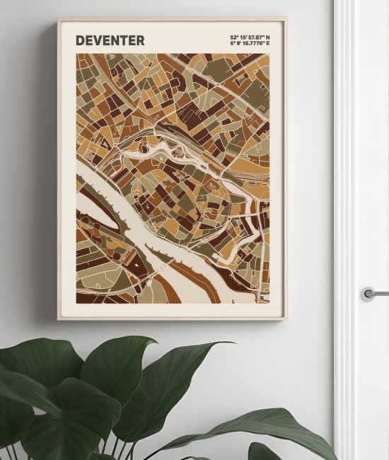 Plattegrond poster Licht Deventer mozaiek stl 03 3 | Funky Fellow