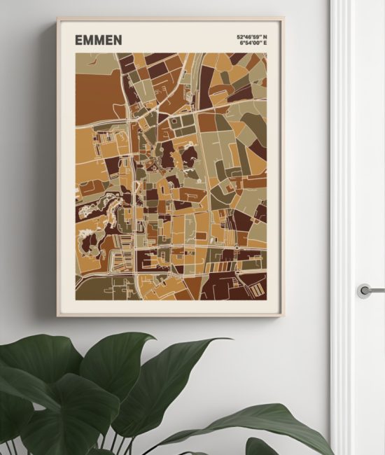 Plattegrond poster Licht Emmen mozaiek stl 03 3 | Funky Fellow