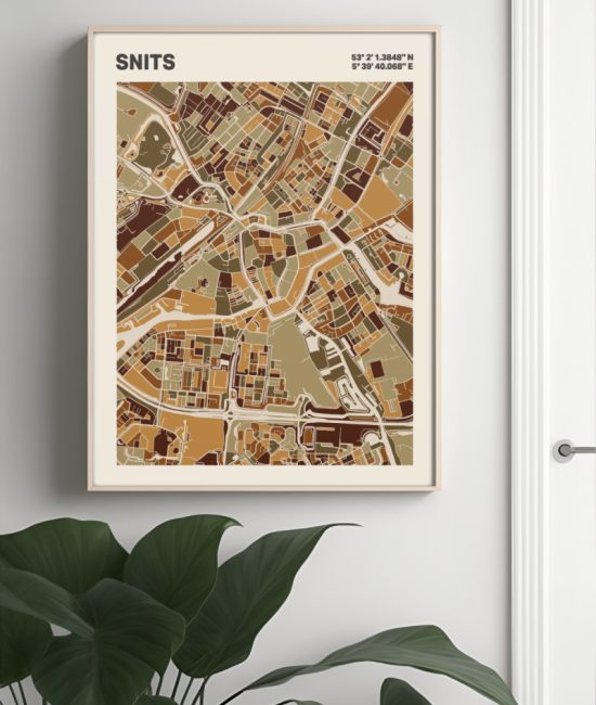 Plattegrond poster Licht Snits mozaiek stl 03 4 | Funky Fellow