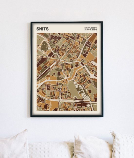 Plattegrond poster Licht Snits mozaiek stl 03 5 | Funky Fellow