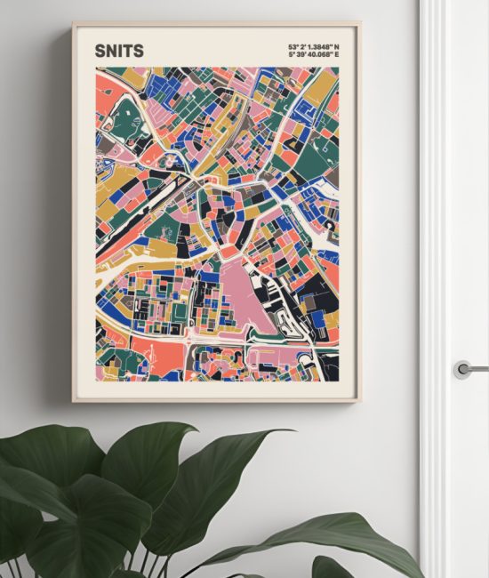 Plattegrond poster Licht Snits mozaiek stl 05 4 | Funky Fellow