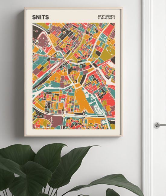 Plattegrond poster Licht Snits mozaiek stl 07 4 | Funky Fellow